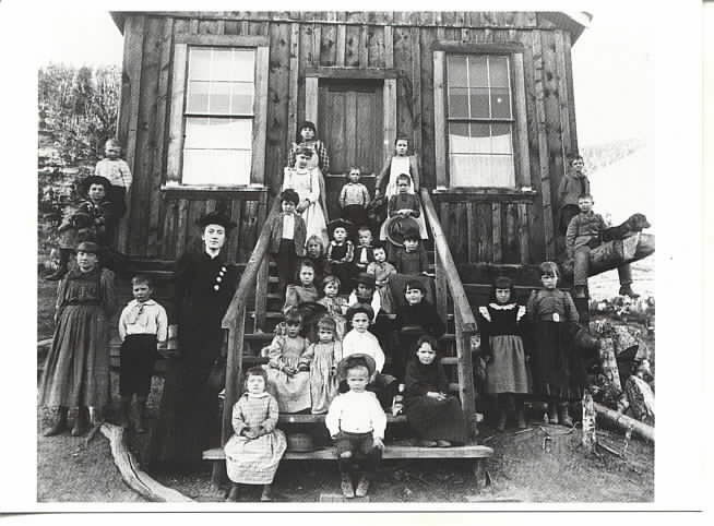 Photograph of a frontier school