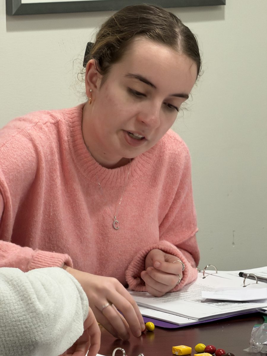Photo of UConn honors student sampling